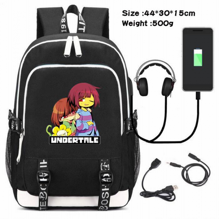 Undertable-065 Anime USB Charging Backpack Data Cable Backpack
