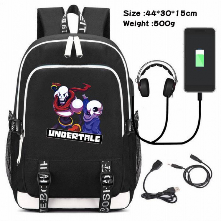 Undertable-069 Anime USB Charging Backpack Data Cable Backpack
