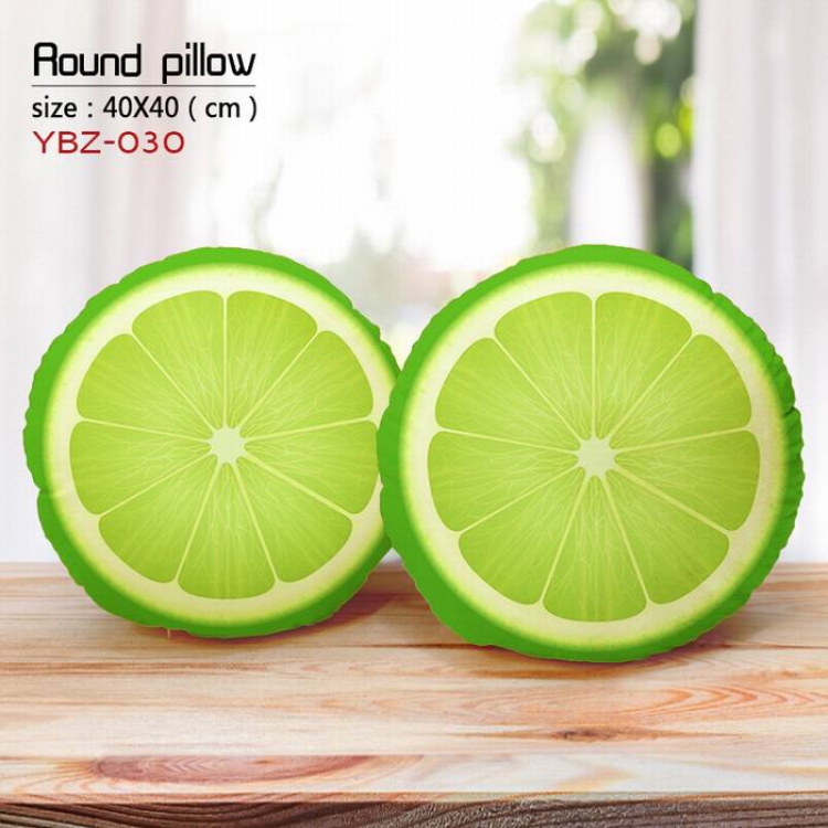 Lime Full Color Fine plush round pillow 40X40CM YBZ030