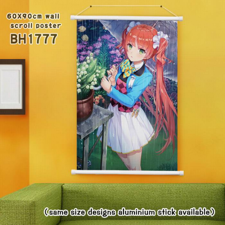 White Plastic rod Cloth painting Wall Scroll 60X90CM BH1777