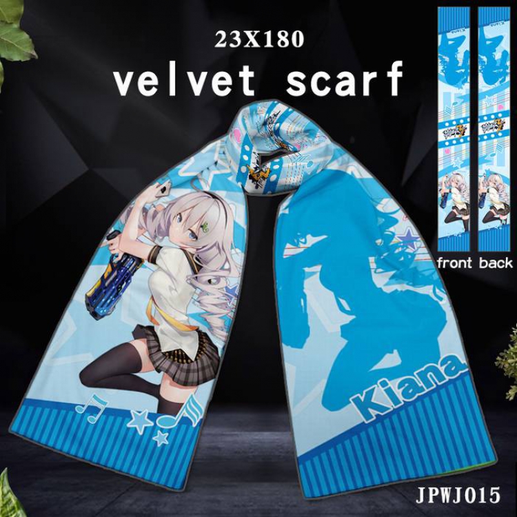 JPWJ015-MmiHoYo Full color velvet scarf 23X180CM