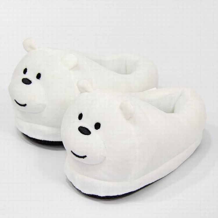 Cartoon white bear all inclusive plush doll slippers Suitable for 3-8 years old 0.185KG price for 5 pcs