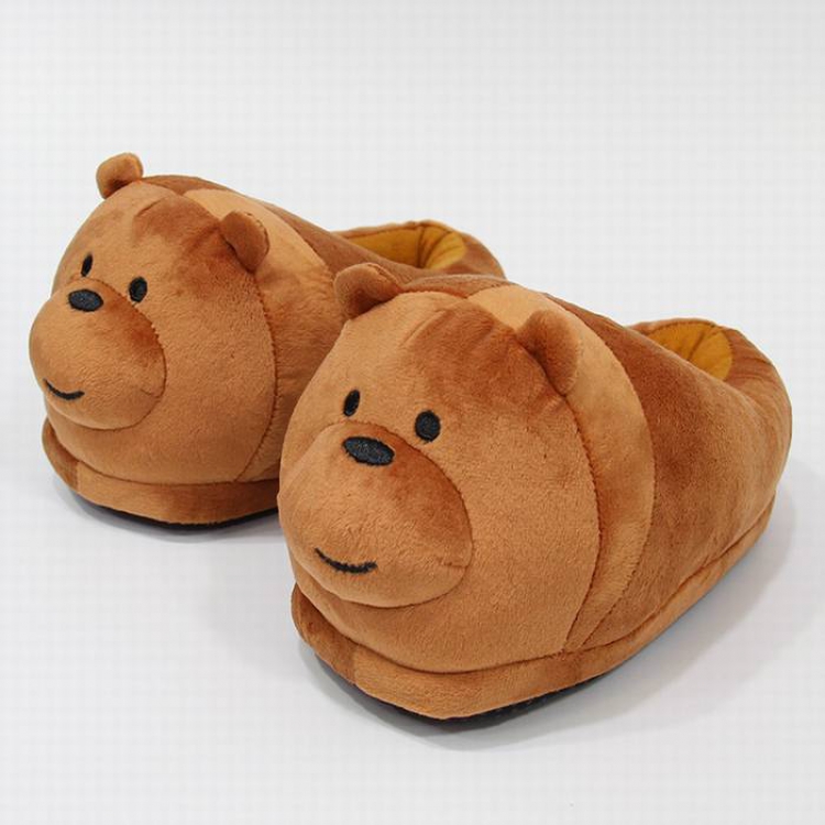 Cartoon brown bear all inclusive plush doll slippers Suitable for 3-8 years old 0.185KG price for 5 pcs