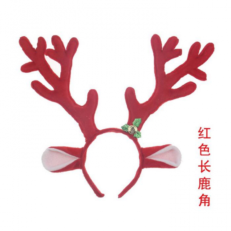 Christmas Cosplay tool Red antler headband headdress 24CM price for 5 pcs