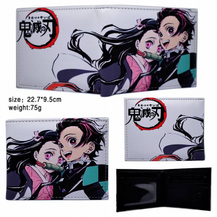 Demon Slayer Kimets-2 Short two fold silicone wallet