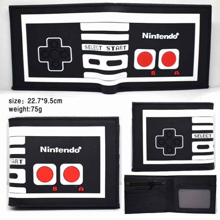 Nintendo Short two fold silicone wallet