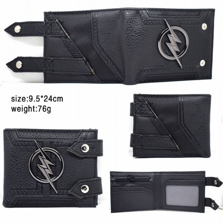 The Flash Tri-fold button wallet
