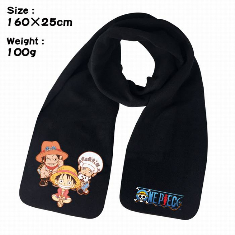 One Piece-2A Anime fleece scarf bib 160X25CM 100G