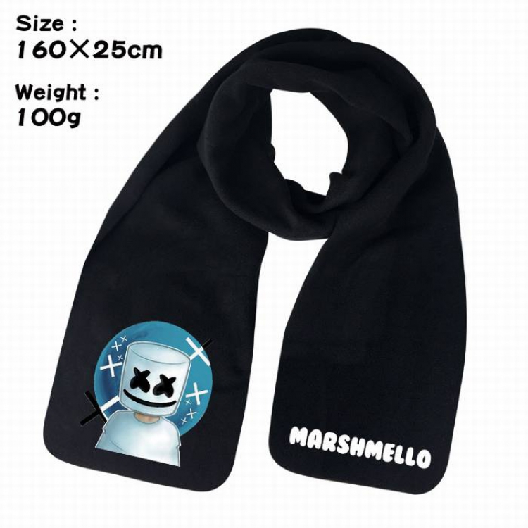 Marshmello-10A Anime fleece scarf bib 160X25CM 100G