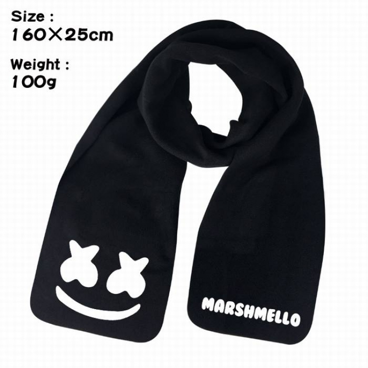 Marshmello-2A Anime fleece scarf bib 160X25CM 100G