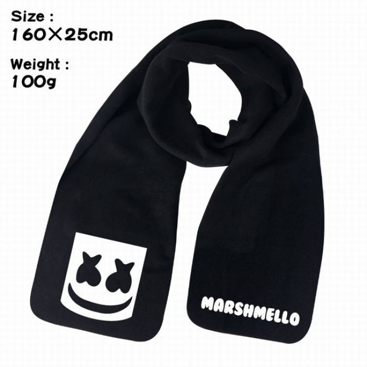 Marshmello-1A Anime fleece scarf bib 160X25CM 100G