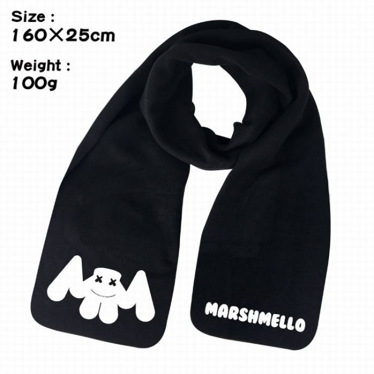 Marshmello-5A Anime fleece scarf bib 160X25CM 100G