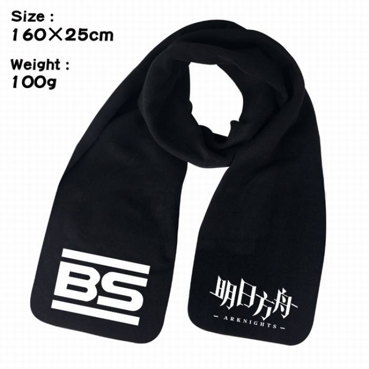 Arknights-2A Anime fleece scarf bib 160X25CM 100G