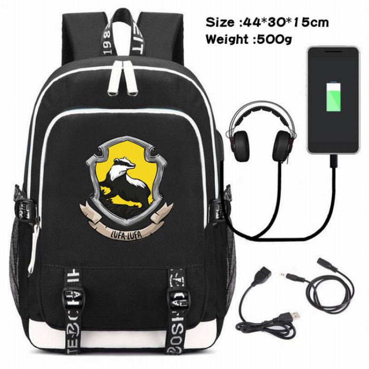 Harry Potter-135 Anime USB Charging Backpack Data Cable Backpack