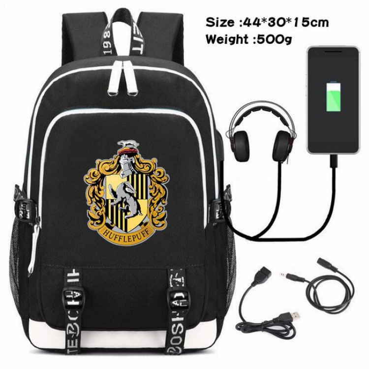 Harry Potter-138 Anime USB Charging Backpack Data Cable Backpack