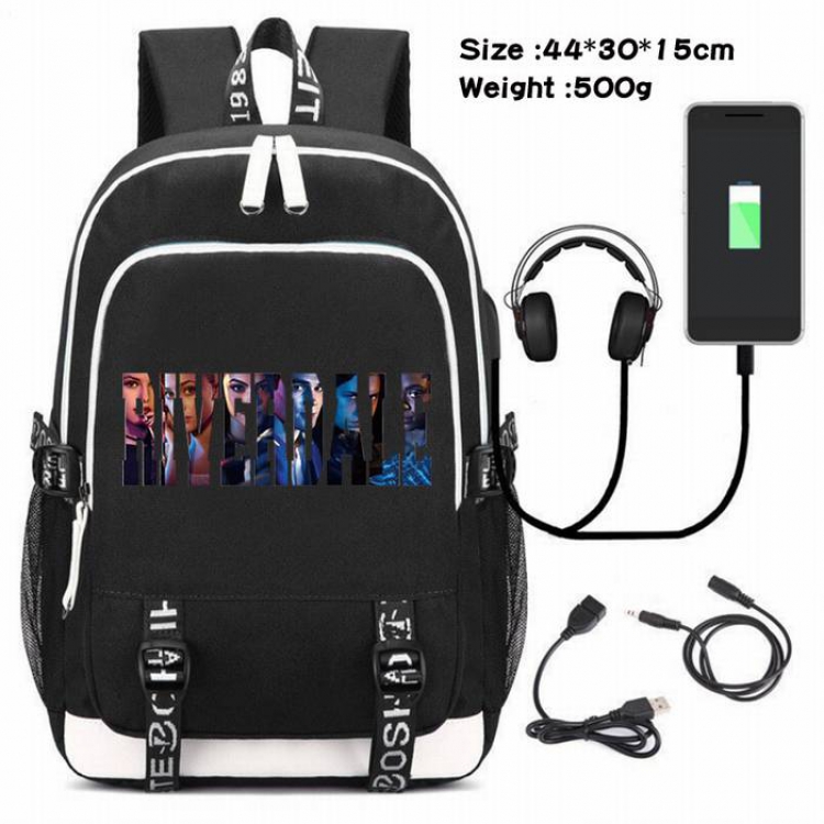 Riverdale-148 Anime USB Charging Backpack Data Cable Backpack