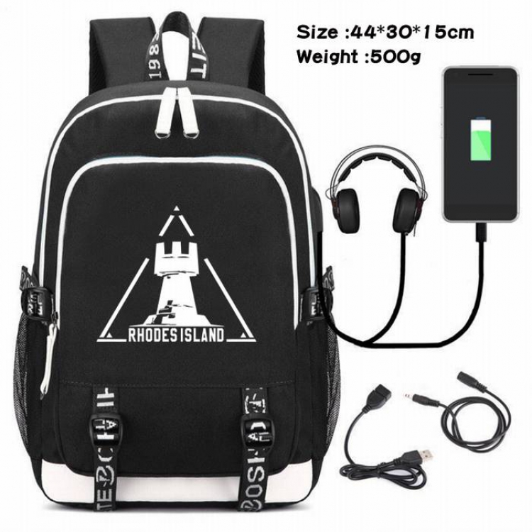 Arknights-183 Anime USB Charging Backpack Data Cable Backpack