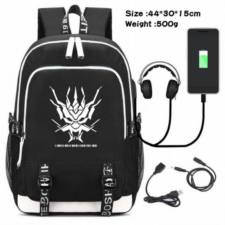 Arknights-186 Anime USB Charging Backpack Data Cable Backpack