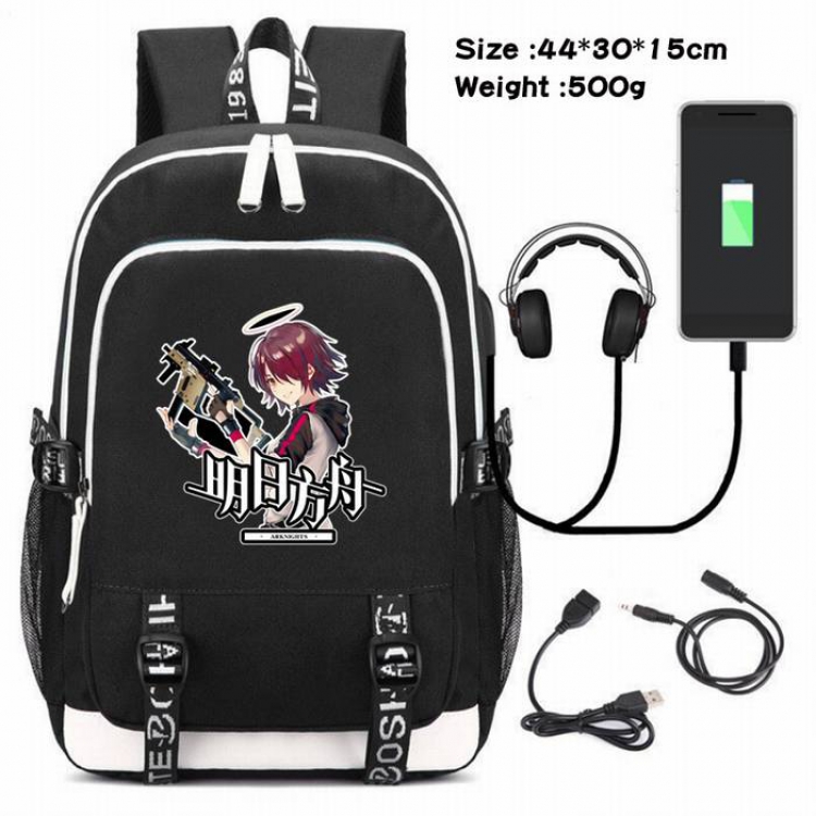 Arknights-192 Anime USB Charging Backpack Data Cable Backpack