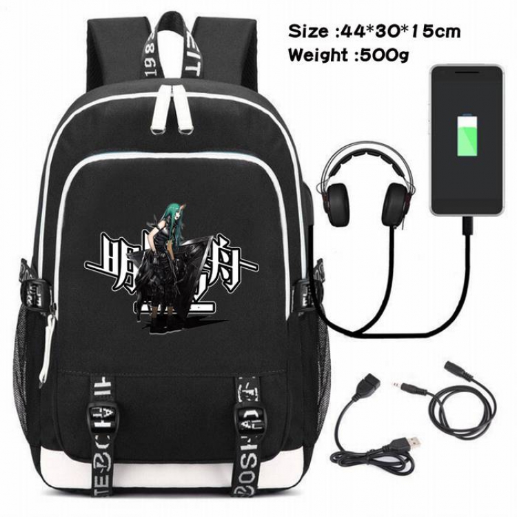 Arknights-191 Anime USB Charging Backpack Data Cable Backpack