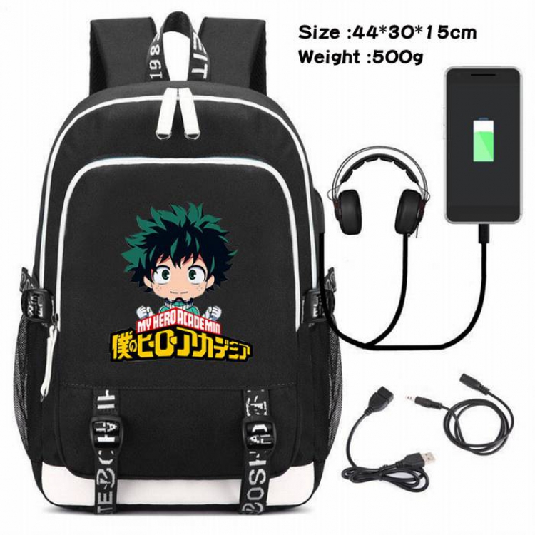 My Hero Academia-199 Anime USB Charging Backpack Data Cable Backpack
