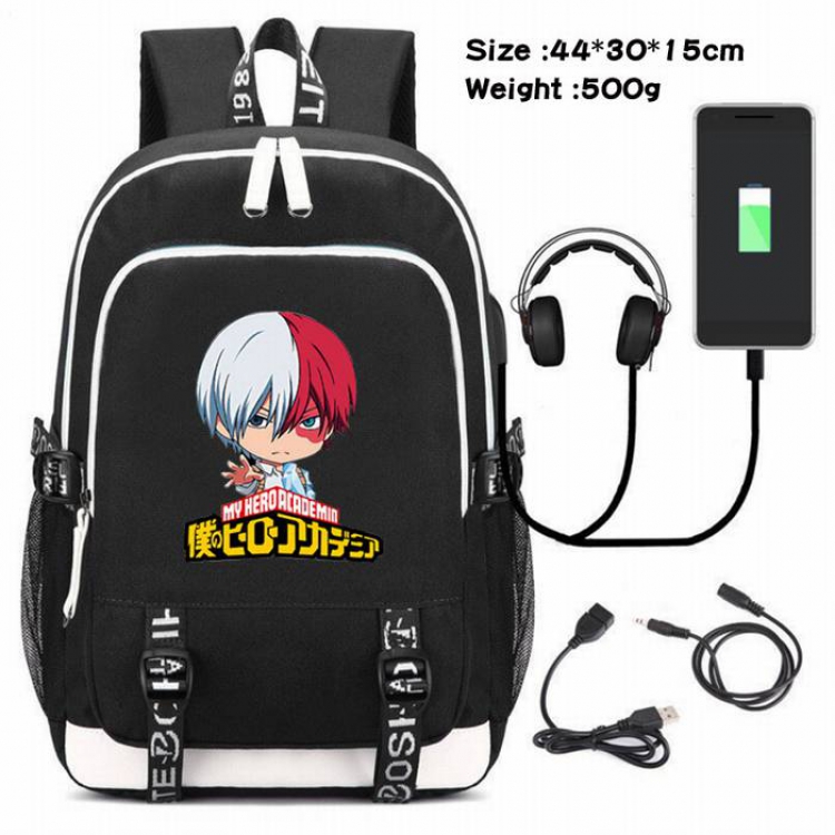 My Hero Academia-198 Anime USB Charging Backpack Data Cable Backpack