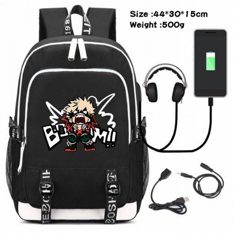 My Hero Academia-202 Anime USB Charging Backpack Data Cable Backpack