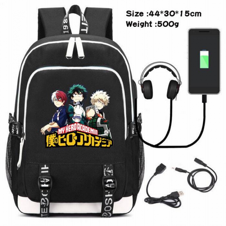 My Hero Academia-207 Anime USB Charging Backpack Data Cable Backpack
