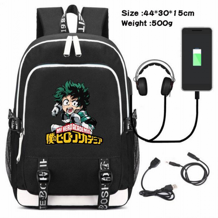 My Hero Academia-209 Anime USB Charging Backpack Data Cable Backpack