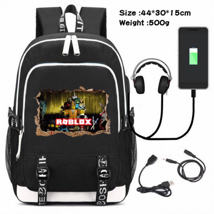 Roblox-217 Anime USB Charging Backpack Data Cable Backpack