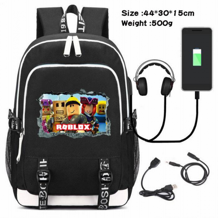 Roblox-228 Anime USB Charging Backpack Data Cable Backpack