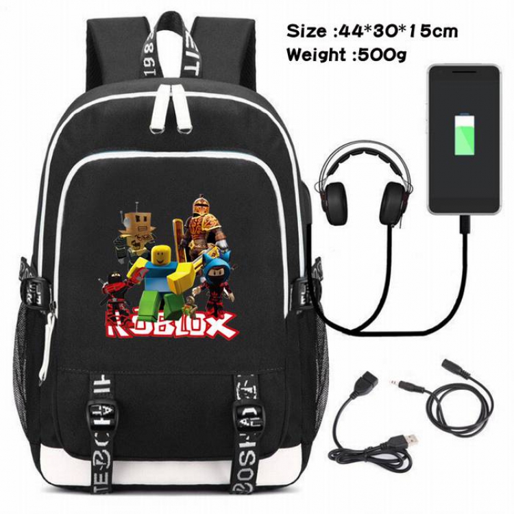 Roblox-232 Anime USB Charging Backpack Data Cable Backpack