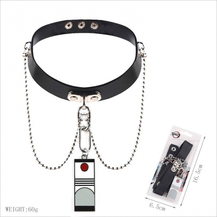 Demon Slayer Kimets Anime leather collar necklace 60G