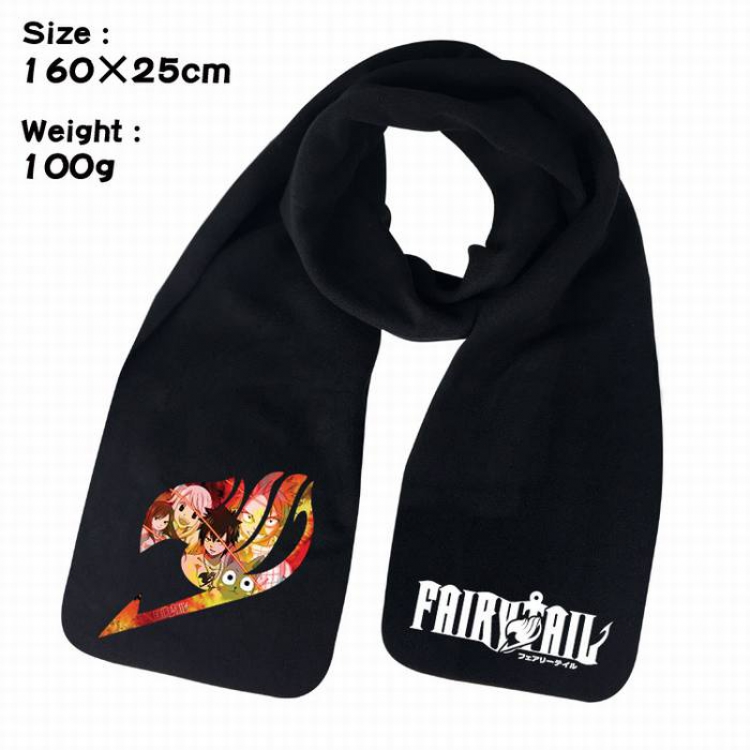 Fairy Tail-4A Anime fleece scarf bib 160X25CM 100G