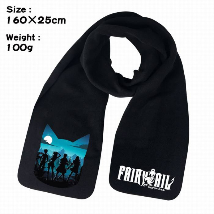 Fairy Tail-5A Anime fleece scarf bib 160X25CM 100G