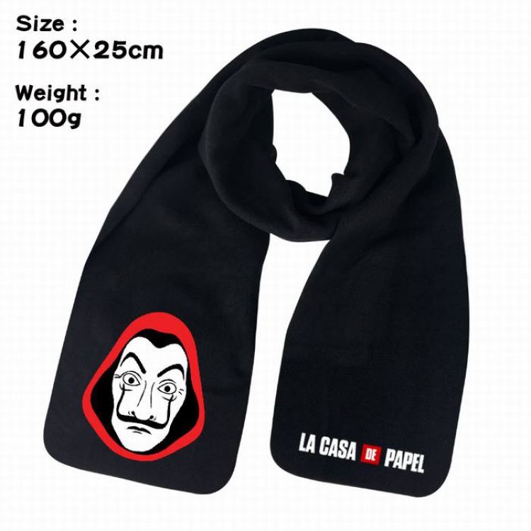 La casa de papel-3A Anime fleece scarf bib 160X25CM 100G