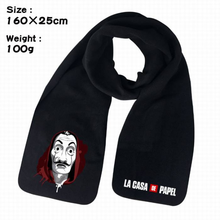 La casa de papel-2A Anime fleece scarf bib 160X25CM 100G