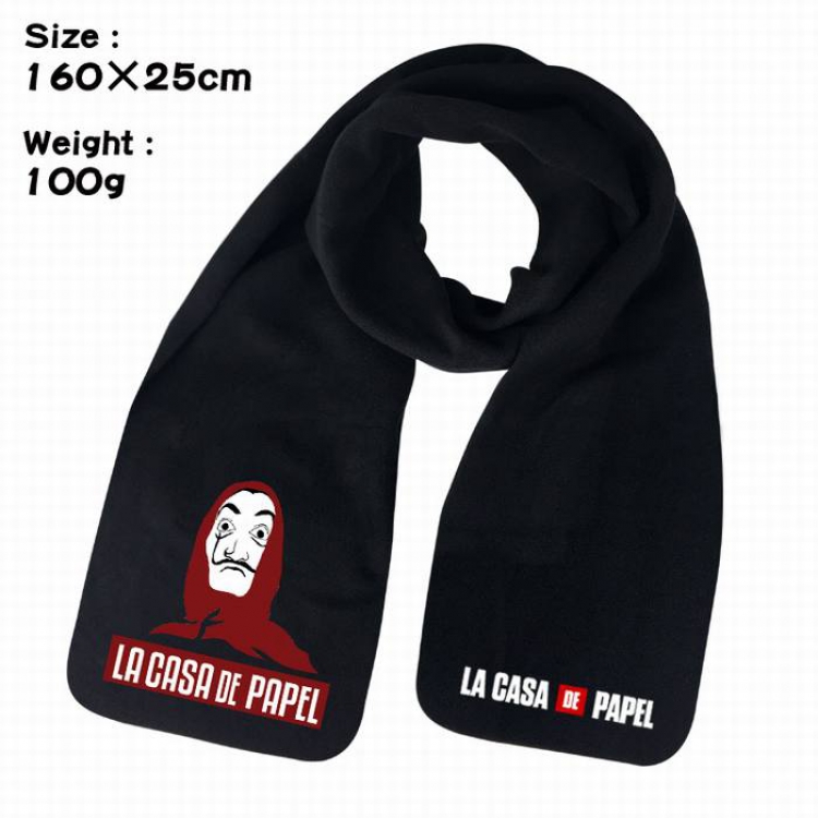 La casa de papel-4A Anime fleece scarf bib 160X25CM 100G