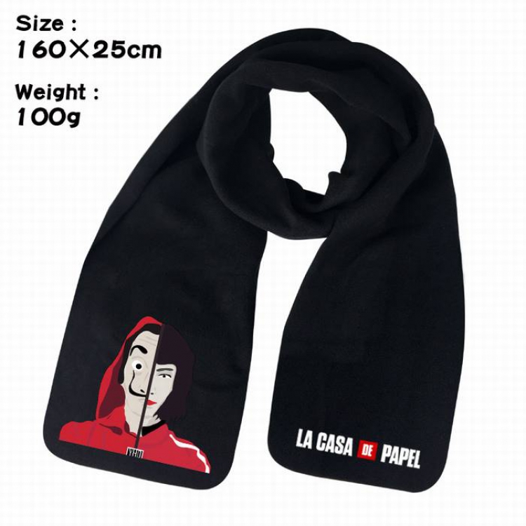 La casa de papel-12A Anime fleece scarf bib 160X25CM 100G