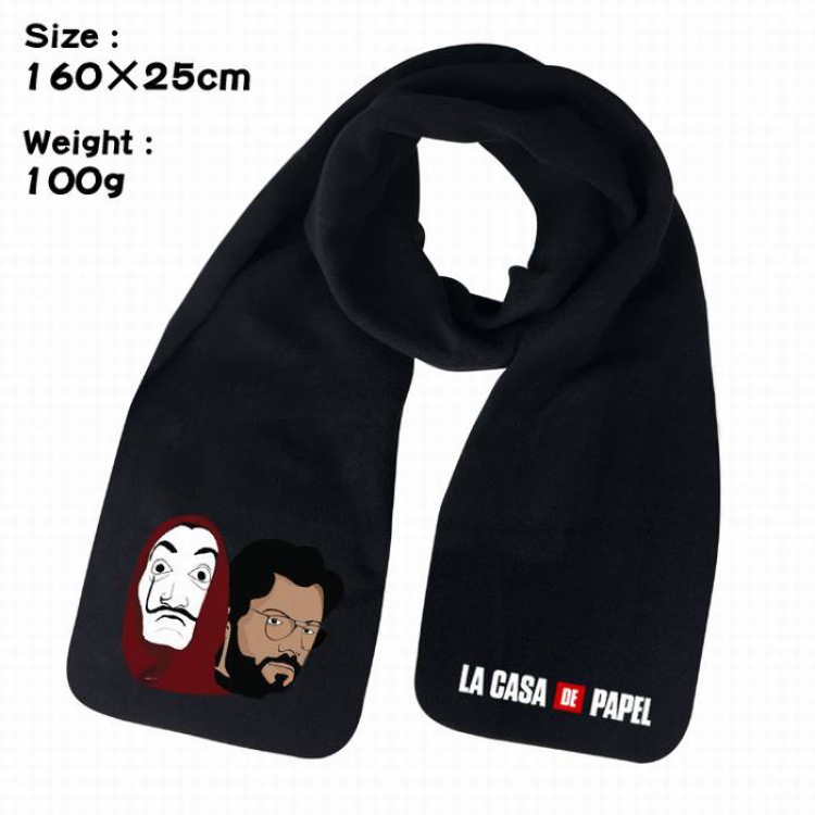 La casa de papel-8A Anime fleece scarf bib 160X25CM 100G