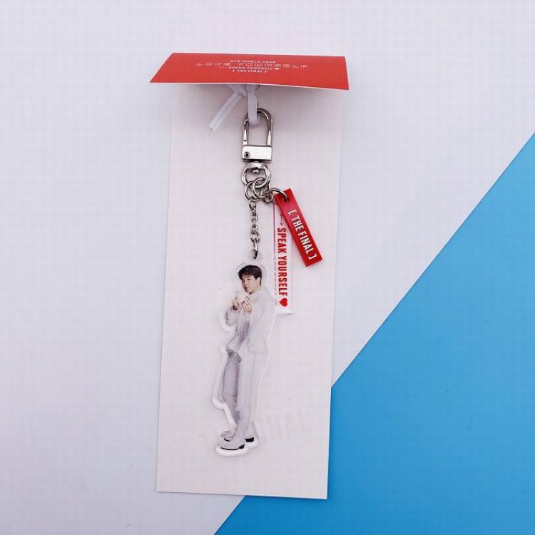 BTS-Jimin FINAL Concert Same paragraph Keychain pendant 7X18CM 20G 7X18CM 20G price for 5 pcs