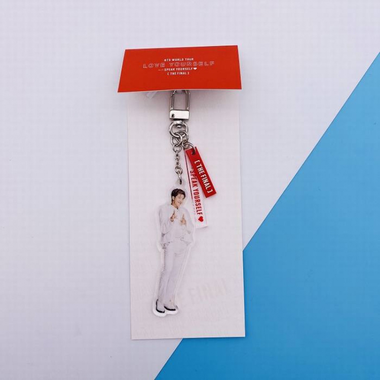 BTS-RM FINAL Concert Same paragraph Keychain pendant 7X18CM 20G 7X18CM 20G price for 5 pcs