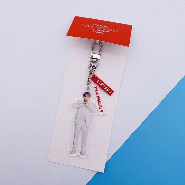 BTS-Jin FINAL Concert Same paragraph Keychain pendant 7X18CM 20G 7X18CM 20G price for 5 pcs