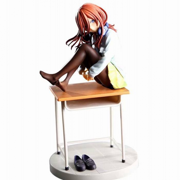 The Quintessential Q Nakano Miku Desk girl Boxed Figure Decoration Model 19CM 310G