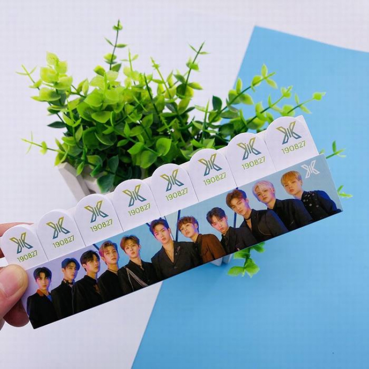 X ONE Official concert section Same paragraph Post-it notes Sticky note 5.5X16.5CM 22G a box of eight 240 stickers price
