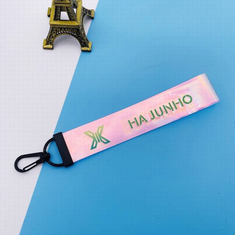 X ONE Official concert Same paragraph Ha Junho Colorful transparent name lanyard 10G 14X2.5CM price for 5 pcs
