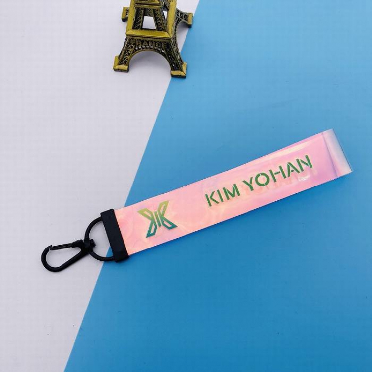 X ONE Official concert Same paragraph Kim Yohan Colorful transparent name lanyard 10G 14X2.5CM price for 5 pcs