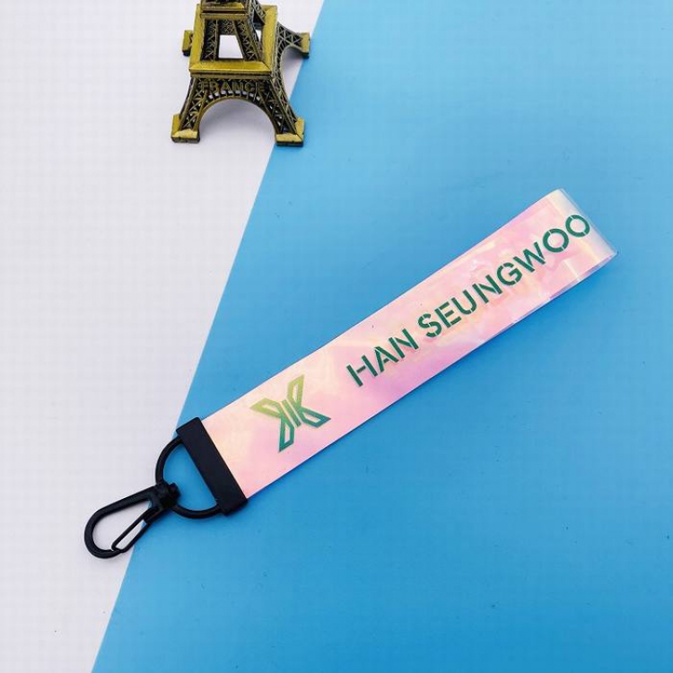 X ONE Official concert Same paragraph Han Seungwoo Colorful transparent name lanyard 10G 14X2.5CM price for 5 pcs