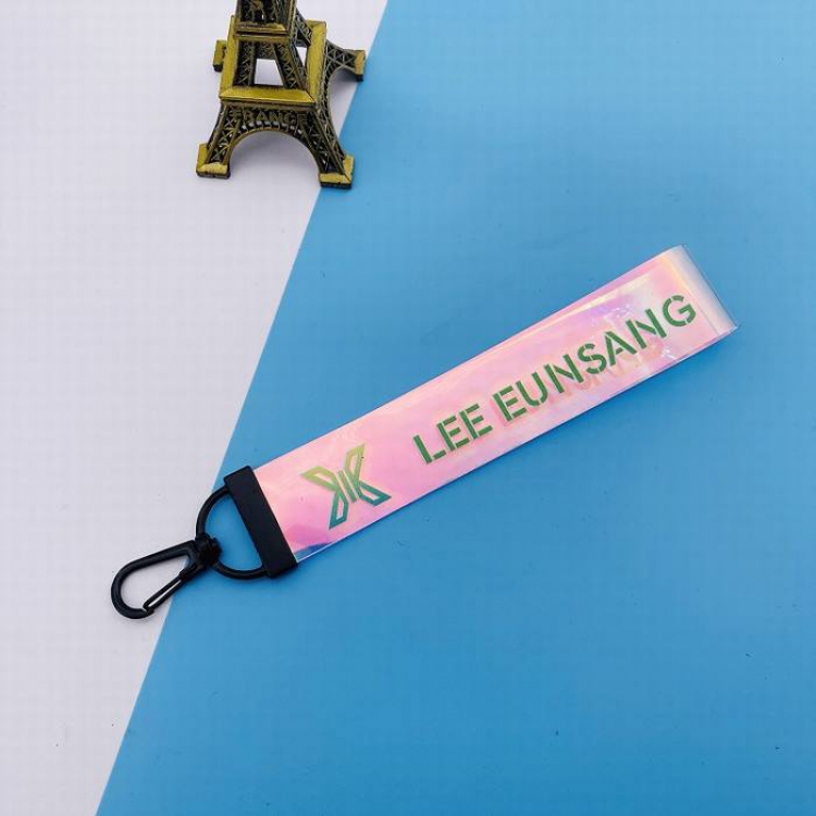 X ONE Official concert Same paragraph Lee Eunsang Colorful transparent name lanyard 10G 14X2.5CM price for 5 pcs