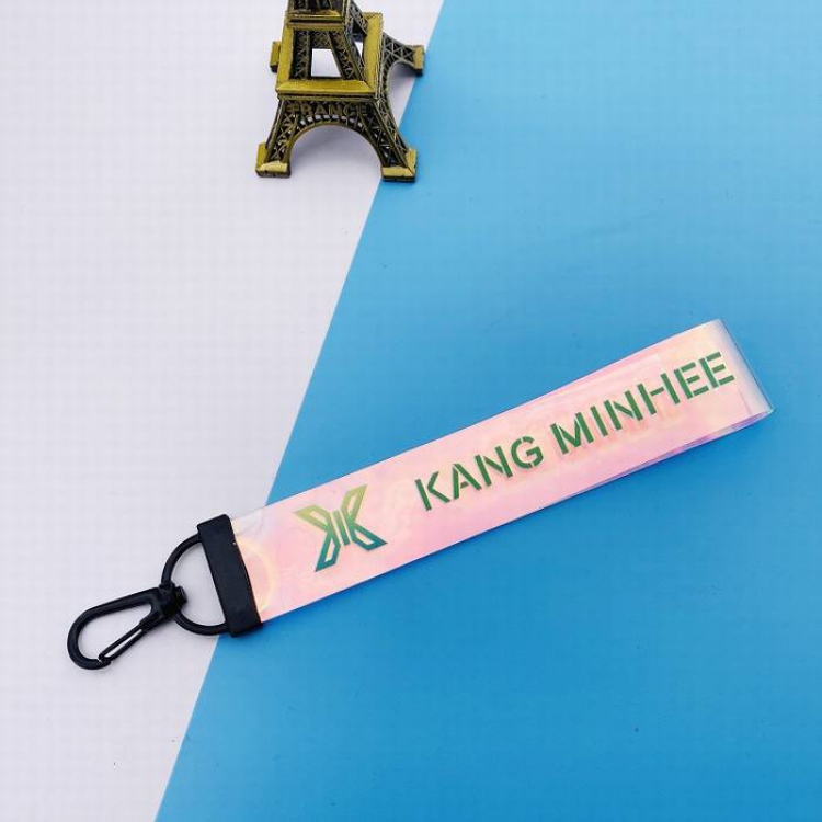 X ONE Official concert Same paragraph Kang Minhee Colorful transparent name lanyard 10G 14X2.5CM price for 5 pcs